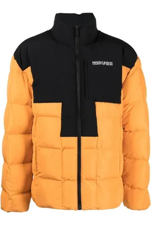 MARCELO BURLON Jakke, Herre, Flerfarvet, XL, Uld, Logo Cross Block Jakke