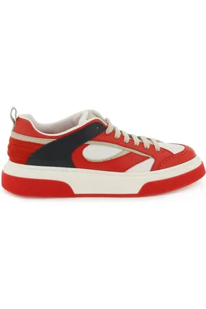 Salvatore Ferragamo Sko, Herre, Flerfarvet, 40 EU, Læder, Læderstof Sneakers med Kontrastindsatser