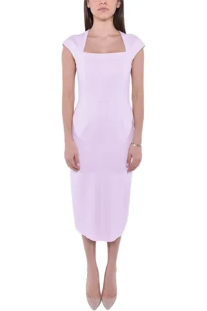 Max Mara Kjole, Dame, Lyserød, M, Polyester, Ærmeløs Cady Kjole