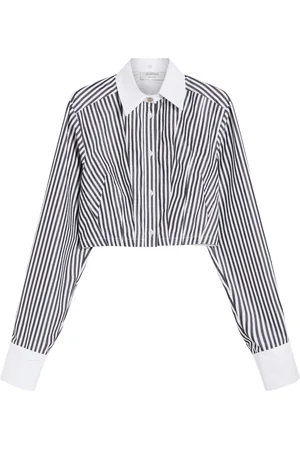 Sportmax Bluser & Skjorter, Dame, Sort, 2XS, Bomuld, Sort Slim Fit Syede Sømme Skjorte