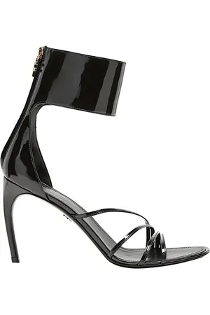 Salvatore Ferragamo Sko, Dame, Sort, 40 EU, Læder, Elegante Sandaler