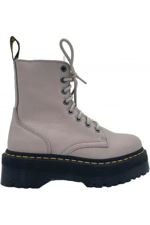 Dr. Martens Sko, Dame, , 40 EU, Uld, Platform Ankelstøvler med Lynlås
