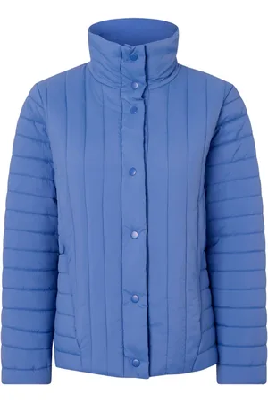 Masai Jakke, Dame, Blå, 2XL, Stribet Letvægtsjakke