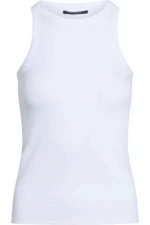 Bruuns Bazaar Top, Dame, Hvid, 3XL, Bomuld, Rib Tank Top