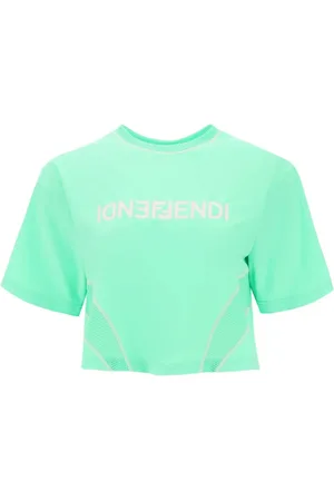 Fendi Top, Dame, Grøn, XS, Uld, T-Shirt Sweatshirt