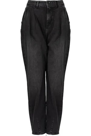 Guess Jeans, Dame, Sort, W24, Bomuld, Relaxed Fit High Waist Jeans