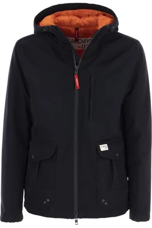 FAY Sweathshirts & Hoodies, Herre, Blå, S, Nylon, Windbreaker - Hættejakke