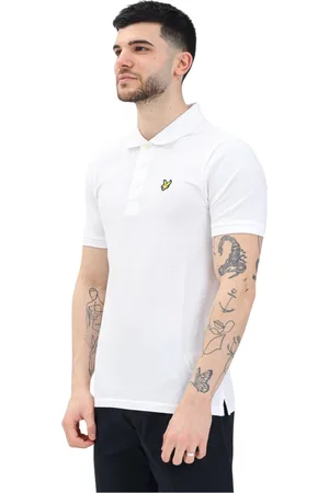Lyle & Scott Top, Herre, Hvid, XS, Bomuld, Hvid Polo Skjorte Forår Sommer