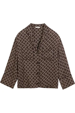 By Malene Birger Bluser & Skjorter, Dame, Brun, L, Signature Flower Skjorte