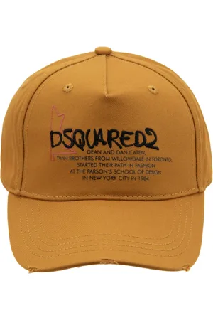 Dsquared2 Tilbehør, unisex, , ONE SIZE, Bomuld, Justerbar baseballkasket i bomuld med præget skrift