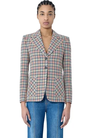 Chloé Jakke, Dame, Flerfarvet, S, Uld, Ternet Uld Blazer