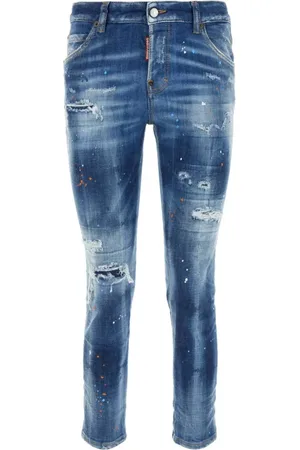 Dsquared2 Jeans, Dame, Blå, XS, Denim, Stretch Denim Cool Girl Jeans