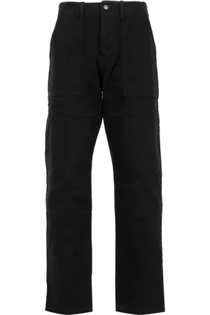 MARCELO BURLON Bukser, Herre, Sort, M, Bomuld, Straight Cotton Bukser