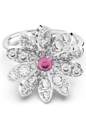 Swarovski Tilbehør, Dame, Grå, 60 MM, Eternal Flower Pink Krystal Ring