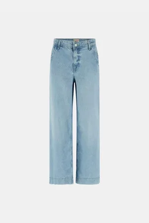Guess Jeans, Dame, Blå, W29, Bomuld, Dakota High Wide Jeans