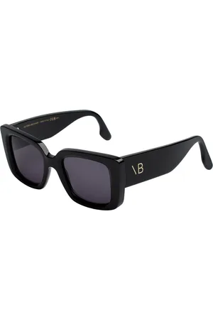 Victoria Beckham Tilbehør, Dame, Sort, ONE SIZE, Firkantede Oversized Acetat Solbriller