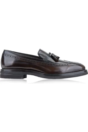 Brunello Cucinelli Sko, Herre, Brun, 42 EU, Uld, Slip-On Loafers
