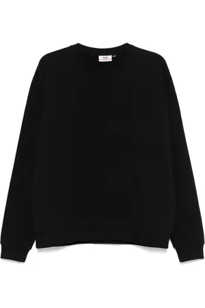 GCDS Sweathshirts & Hoodies, Herre, Sort, M, Uld, Sort Crewneck Sweater