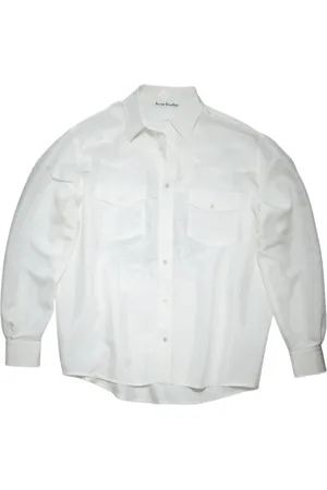 Acne Studios Skjorte, Herre, Hvid, S, Hvid Skjorte med Knapper - Cowboy Inspireret