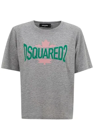 Dsquared2 Top, Dame, Grå, S, Bomuld, Grå bomulds T-shirt