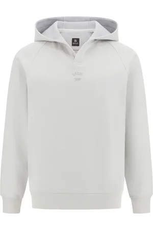 Boggi Milano Sweathshirts & Hoodies, Herre, Hvid, M, Bomuld, Bomuldsblanding Hættetrøje