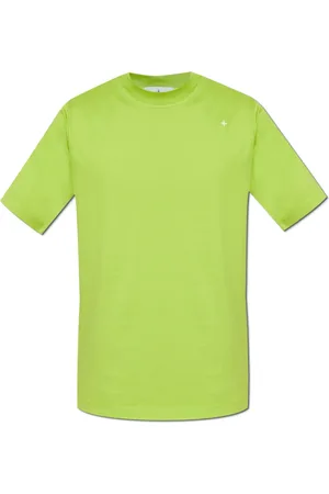Stone Island Top, Herre, Grøn, XL, Bomuld, T-shirt kapsel Stellina