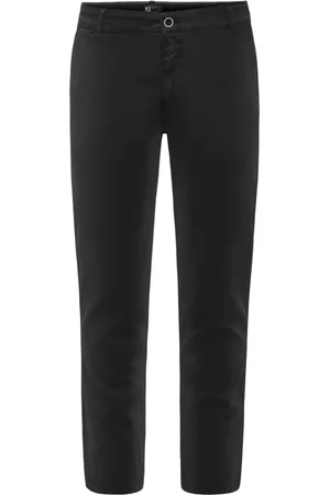 Bomboogie Bukser, Herre, Sort, W30, Bomuld, Slim Fit Chino Bukser i Strækbomuld