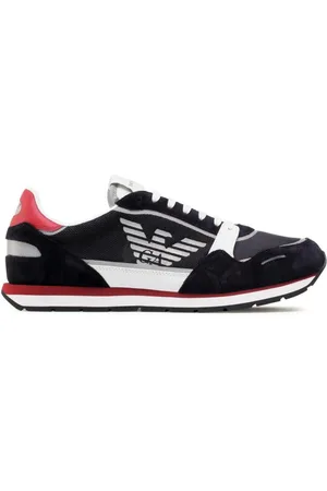 Emporio Armani Sko, Herre, Sort, 42 1/2 EU, Sneakers