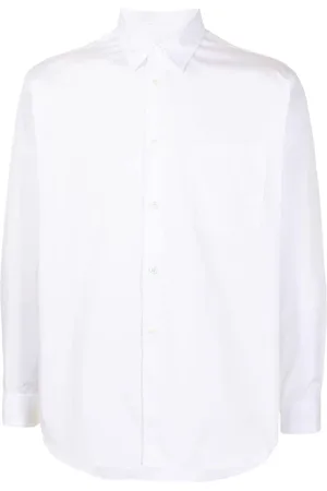 Comme des Garçons Skjorte, Herre, Hvid, XL, Bomuld, Oversized hvid bomuldsskjorte med klassisk krave