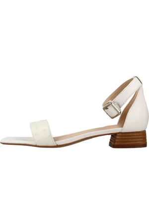 Clarks Sko, Dame, Hvid, 37 EU, Bomuld, Sheer25 Sandaler med rem