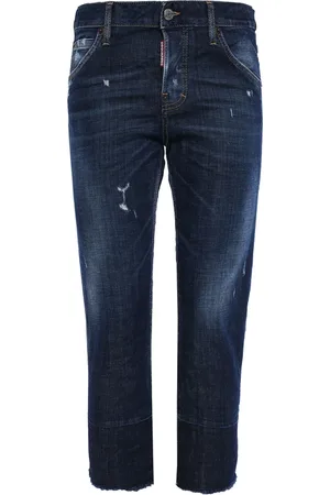 Dsquared2 Jeans, Dame, Blå, L, Bomuld, Elegante Boot-Cut Jeans