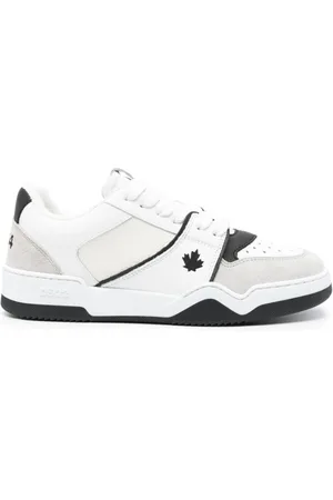 Dsquared2 Sko, Dame, Flerfarvet, 37 EU, Læder, Leather Panelled Sneakers
