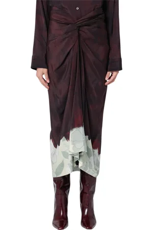 DRIES VAN NOTEN Nederdel, Dame, Brun, S, Kort blyant nederdel