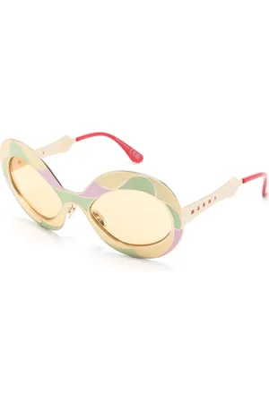 Marni Tilbehør, Dame, Gul, 58 MM, Vaso Solbriller