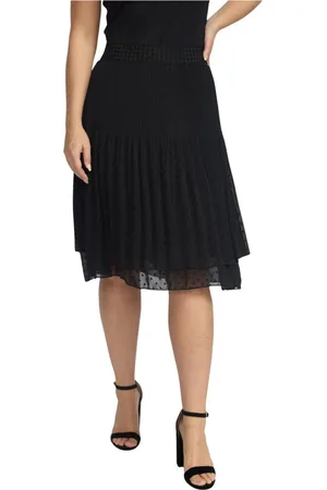 2-Biz Nederdel, Dame, Sort, S, Polyester, Ruffle Skirt Tubai.Wi24