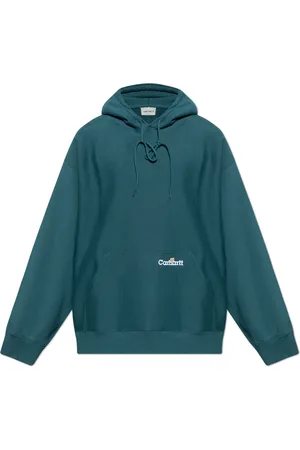 Carhartt Sweathshirts & Hoodies, Herre, Grøn, L, Bomuld, Hooded Label Script Sweat