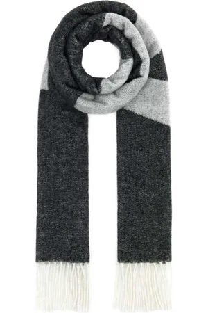 A.P.C. Tilbehør, Dame, Grå, ONE SIZE, Uld, Mørkegrå Malo Halstørklæde i Uldblanding