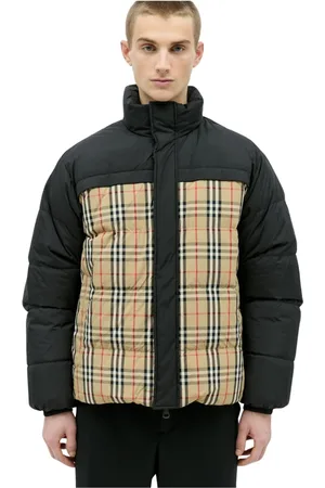 Burberry Jakke, Herre, Flerfarvet, XS, Uld, Reversible Oakmere Down Jakke