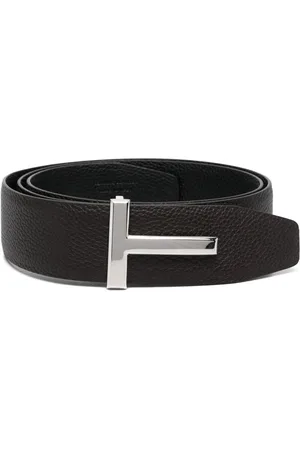 Tom Ford Tilbehør, Herre, Brun, 105 CM, Læder, Italiensk Læderbælte, Designerkode Tb178