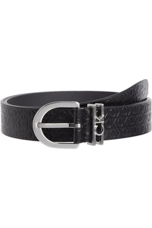 Calvin Klein Tilbehør, Dame, Sort, 75 CM, Læder, Must Loop Bælte 30mm Emb