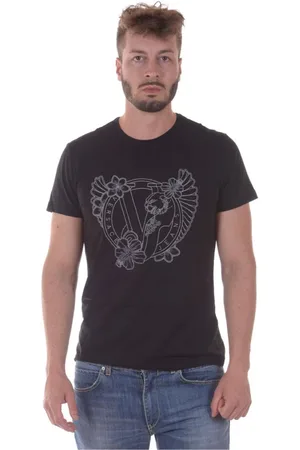 VERSACE Top, Herre, Sort, 2XL, Bomuld, Jersey Sweatshirt Pluto T-Shirt