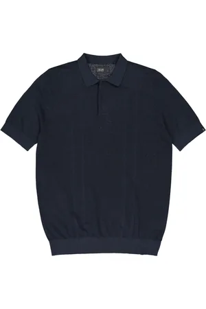 Butcher of Blue Top, Herre, Blå, L, Ripley Knit Polo i Mørkeblå