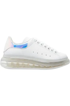 Alexander McQueen Sko, Dame, Hvid, 35 1/2 EU, Uld, Hvide Sneakers Oversized Noos