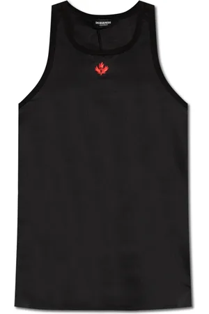 Dsquared2 Top, Dame, Sort, M, Bomuld, Underwear Collection Ærmeløs Top