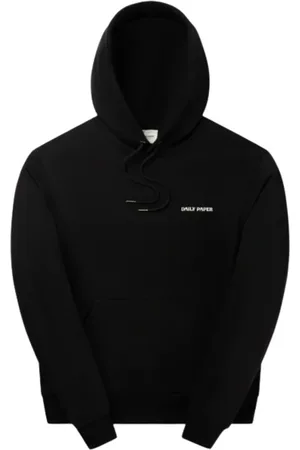 Daily paper Sweathshirts & Hoodies, Herre, Sort, L, Bomuld, Hooded Sweater Jersey Logo Detail