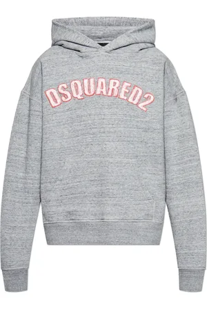 Dsquared2 Sweathshirts & Hoodies, Herre, Grå, M, Bomuld, Hoodie