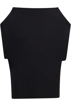 Norma Kamali Top, Dame, Sort, M, Tyl, Sort Top
