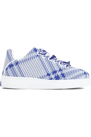 Burberry Sko, Herre, Flerfarvet, 41 EU, Nylon, Salt IP Check Sneakers