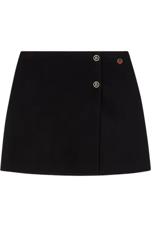 BUSNEL Nederdel, Dame, Sort, M, Uld, Mickey Skørt med Dobbeltsidet Design