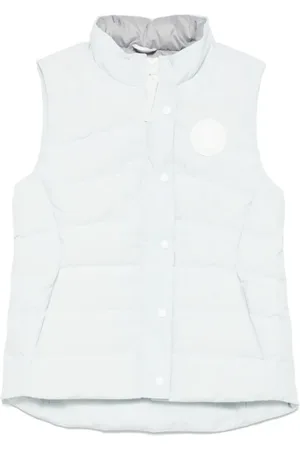 Canada Goose Jakke, Dame, Blå, XS, Bomuld, Lyseblå Ærmeløs Gåsedunsjakke
